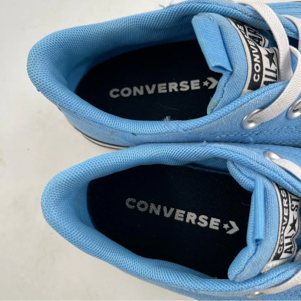 Converse Chuck Taylor AS - SZ 3Y- Blue Canvas Low Top No-Ties Sneakers Shoes